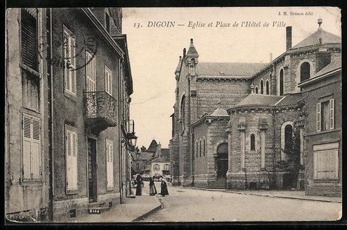 Cpa digoin église - cpa,