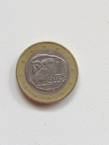 Moneta euro gufo - moneta, 1