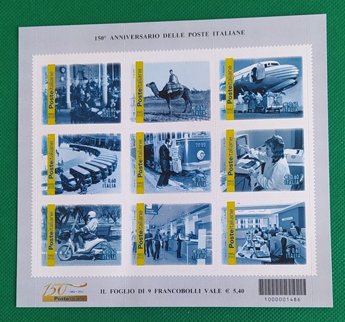 Italia francobolli 2012 - italia,