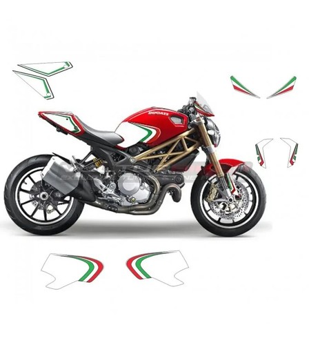 Kit adesivi grafica tricolore