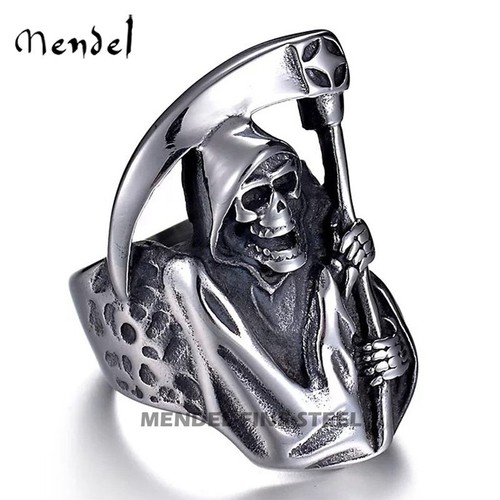 Anello mendel uomo biker goth - uomo,