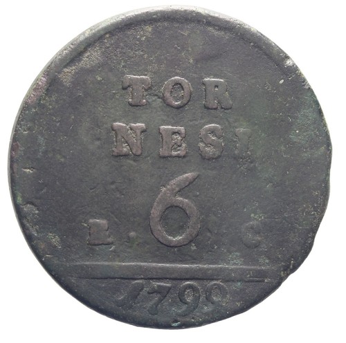 Napoli 6 tornesi 1799 - -,