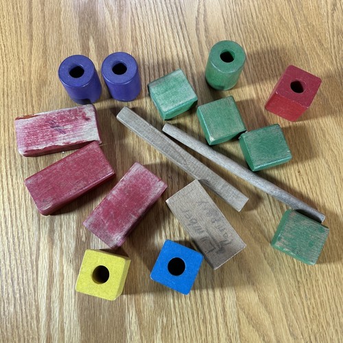 Blocchi colorati legno - legno, vintage