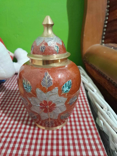 Vaso vasetto cinese ottone - vasetto,