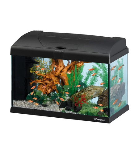 Acquario capri nero con led - 50,