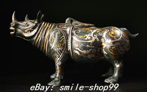 Statua animale rinoceronte
