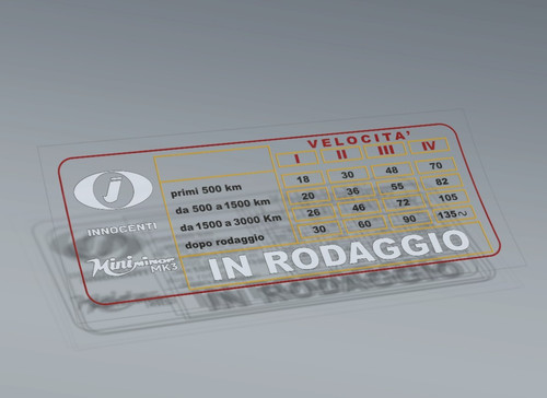 Adesivo rodaggio innocenti - adesivo,