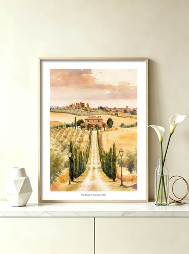 Toscana italia tramonto - italia,