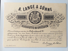 A. LANGE & SÖHNE FABBRICA DI