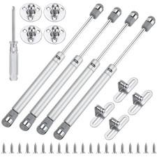 4 Molle a Gas 100N, Pistoncini per Porte Ante Cucina Cerniera per Mobili Armadi