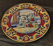 Piatto in ceramica a lustro Gualdo Tadino 1920 Rubboli  SCU