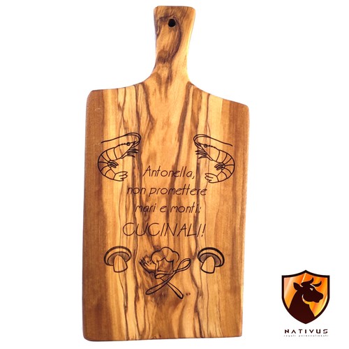Tagliere legno ulivo - in,