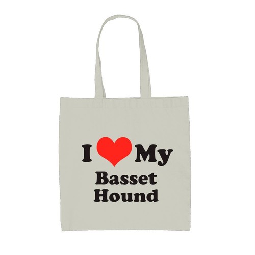 Love basset hound borsa - -,