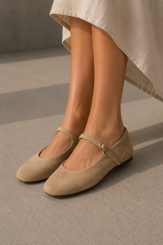 Zara ballerine camoscio - ballerine, in