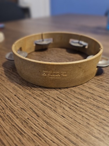 Tamburello vintage legno - vintage, in