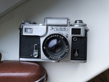 FOTOCAMERA SOVIETICA URSS "KIEV-4M" + obiettivo jupiter-8m f2/53 MOSCA 80' EDIZIONE OLIMPICA
