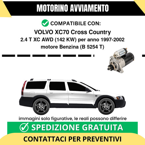 Motorino avviamento volvo xc70 - motorino,