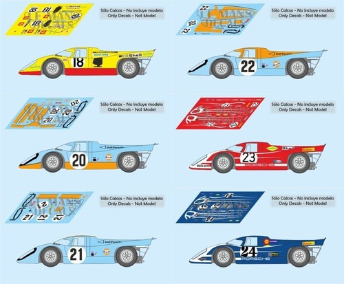 Decalcomanie porsche 917k - decalcomanie,