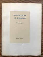 Papini G. Dichiarazione al