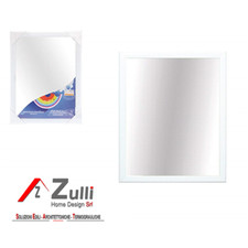 SPECCHIO CON CORNICE ABS BIANCA 50X60