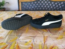 Puma Vikky Platform in suede nero e bianco