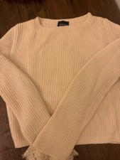 Ermanno Scervino  Maglione color crema con pizzo ,  stato ottimo