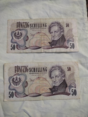 Banconote estere scellini - estere, 50