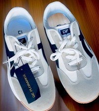 De Florance DF scarpe sneakers vintage donna taglia 10 pelle beige e nero Italia