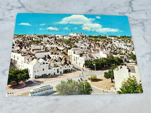 Vecchia cartolina alberobello - vecchia,