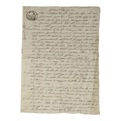 Antico certificato documento - antico,