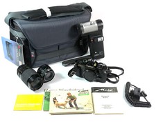 Canon AE-1   Fotocamera Reflex 35mm + 28 mm +  zoom 35-135mm + Flash Metz  38ct3