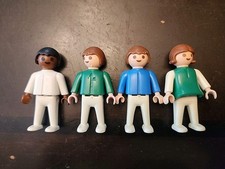 Set di 4 mini figurine Geobra Playmobile vintage 1981