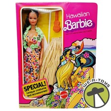 Barbie Vintage Hawaiana Twist N Turf Waist Doll 1975 Mattel articolo n. 7470 NUOVO