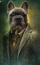 Ritratto Bulldog Francese in