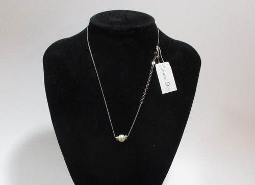 Collana con ciondolo - , strass