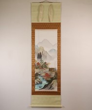 Rotolo giapponese da appendere dipinto a mano 'Paesaggio autunnale' KAKEJIKU di Nakamura