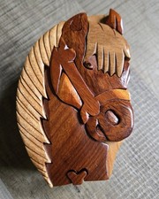 Scatola puzzle cavallo in