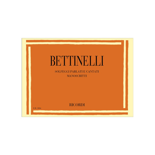 Bettinelli solfeggi parlati - -,