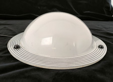 Plafoniera applique plastica bianco d30cm design vintage'80 Menphis neon -812