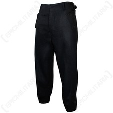 German Elite Black Panzer Trousers - Wool Army WW2 Repro Uniform Pants All Sizes
