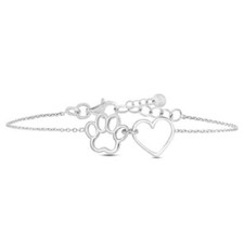 Bracciale donna Stroili Argento 925 con Zampa di cane e Cuore 1683285