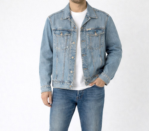 Giacca camionista jeans uomo