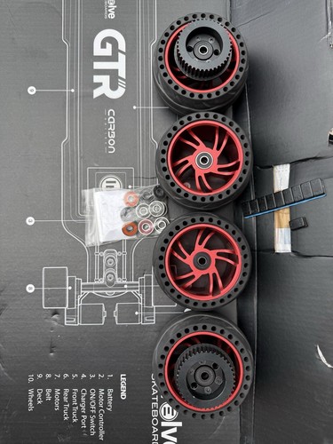 Ruote evolve rosse mozzi - mozzi, +
