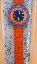 Swatch scuba 200 - 200, red