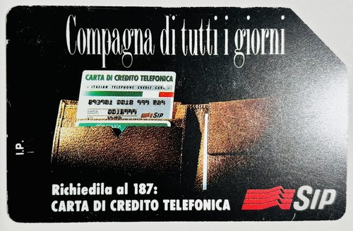 Scheda telefonica sip - telefonica, “carta