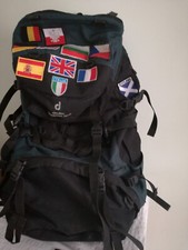 DEUTER Zaino AIR CONTACT 75+10 Nero,verde Anni 2000 bandiere paesi