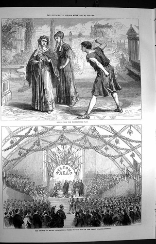 Old antique print - old,
