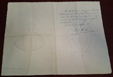 LETTERA  AUTOGRAFA di PAPA PIO