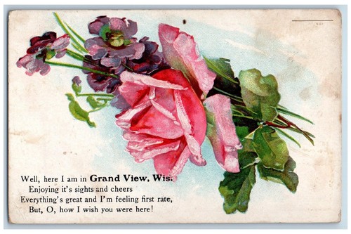 Cartolina grand view wisconsin - cartolina,