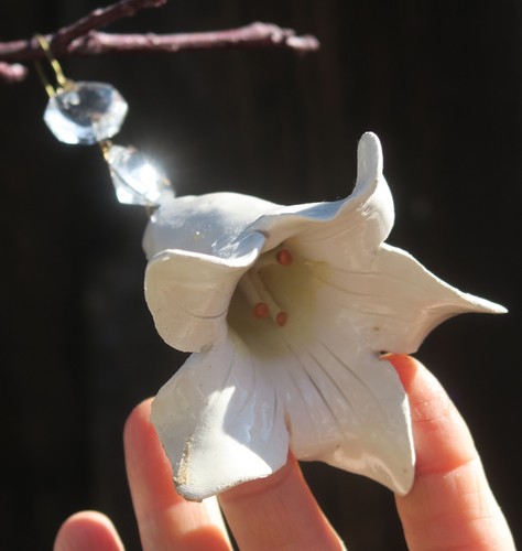 Prism porcelain white lily - porcelain,